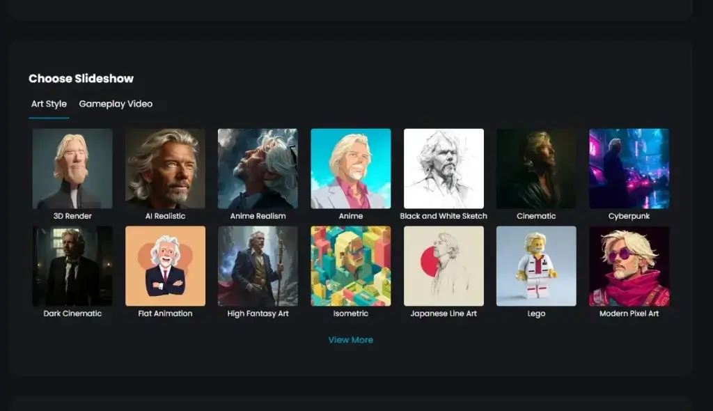 Choose art style