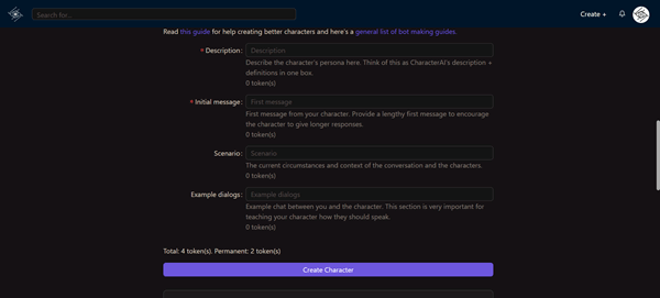 Customization Chub AI