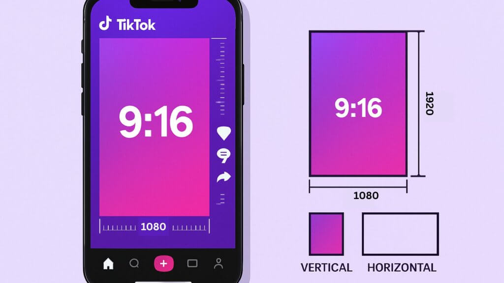 TikTok Aspect ratio example