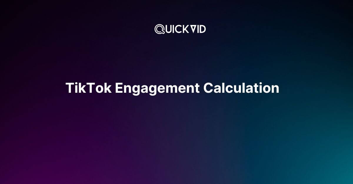 TikTok Engagement Calculation: Detailed Walkthrough + Free Calculator