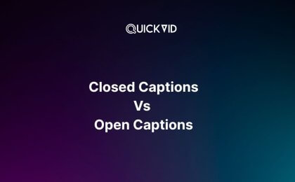 Close caption vs open caption