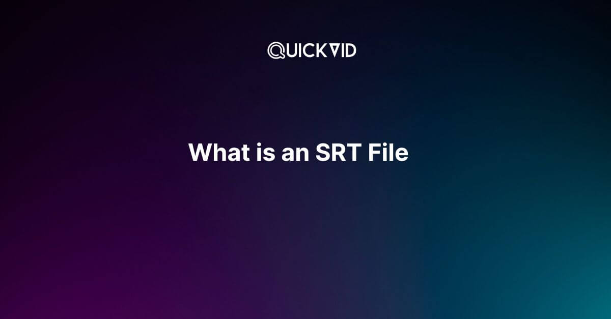 What Is an SRT File and Why it Even Matters